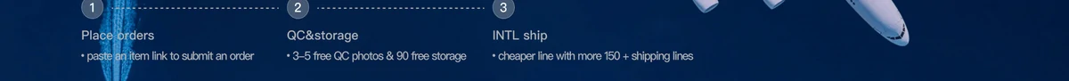 Wheebuy homepage strip showing international shipping with many lines.